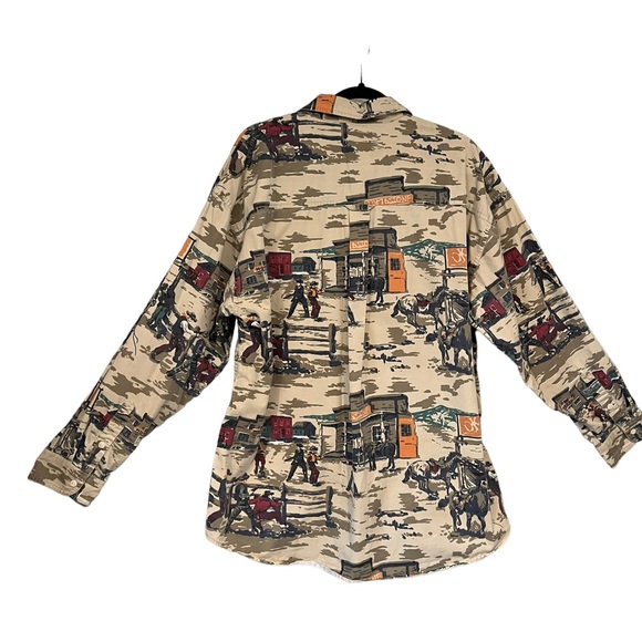 Vintage Gant Trapper Twill Salty Dog L/S Shirt Tombstone Western, Sz L - Picture 2 of 14